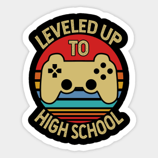 high school to high school gamer graduation Sticker